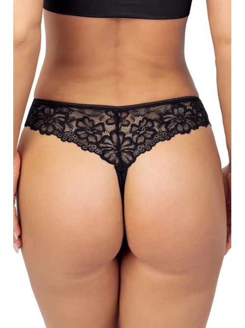 Tanga cu dantelă 245 negru