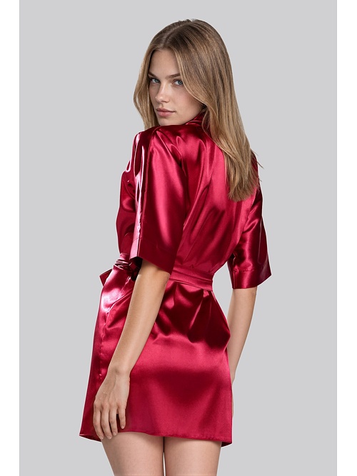 Halat din satin 90 bordo 