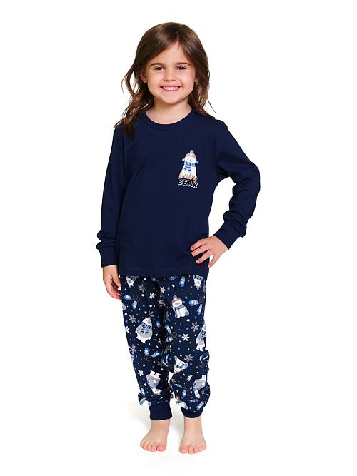 Pijamale pentru copii Baby Bear albastru închis