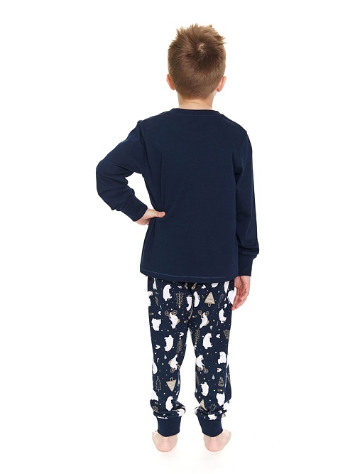 Pijama lungă pentru copii Lucky albastru