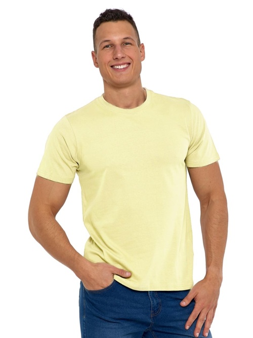 Tricou pentru bărbați din bumbac Regular galben