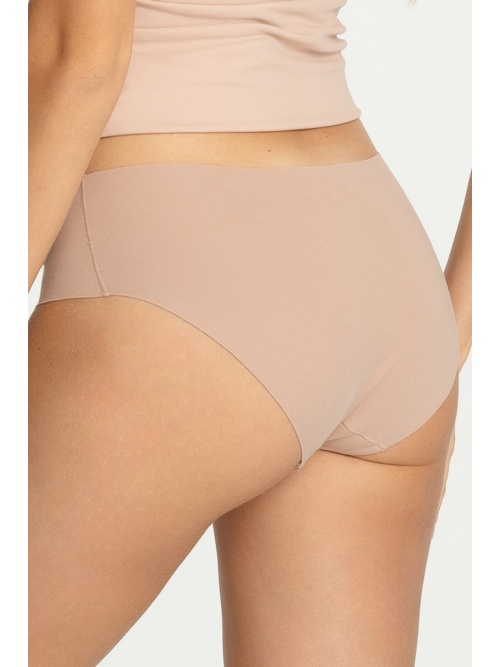 Chiloți din bumbac fără cusături Cotton mood CLASSIC bej