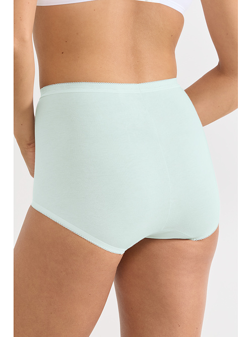 3pack SLOGGI Basic+ MAXI chiloți alb, albastru deschis